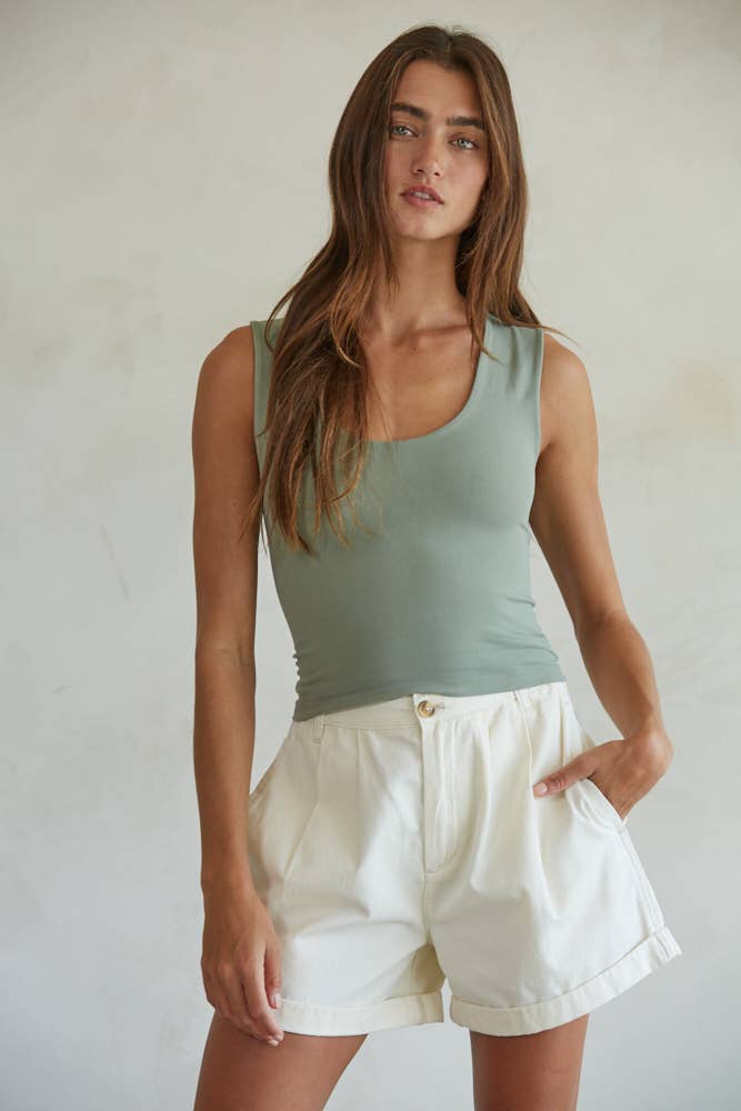 S1187N | Double Layered Seamless Top