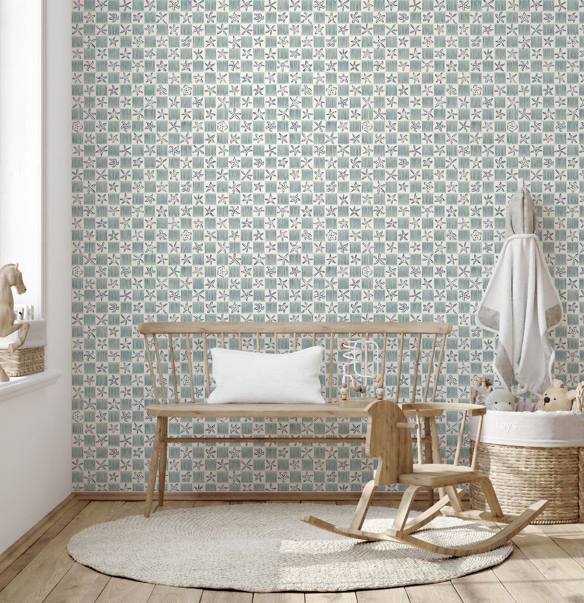 Shellie Wallpaper by Niranjana Mani Design