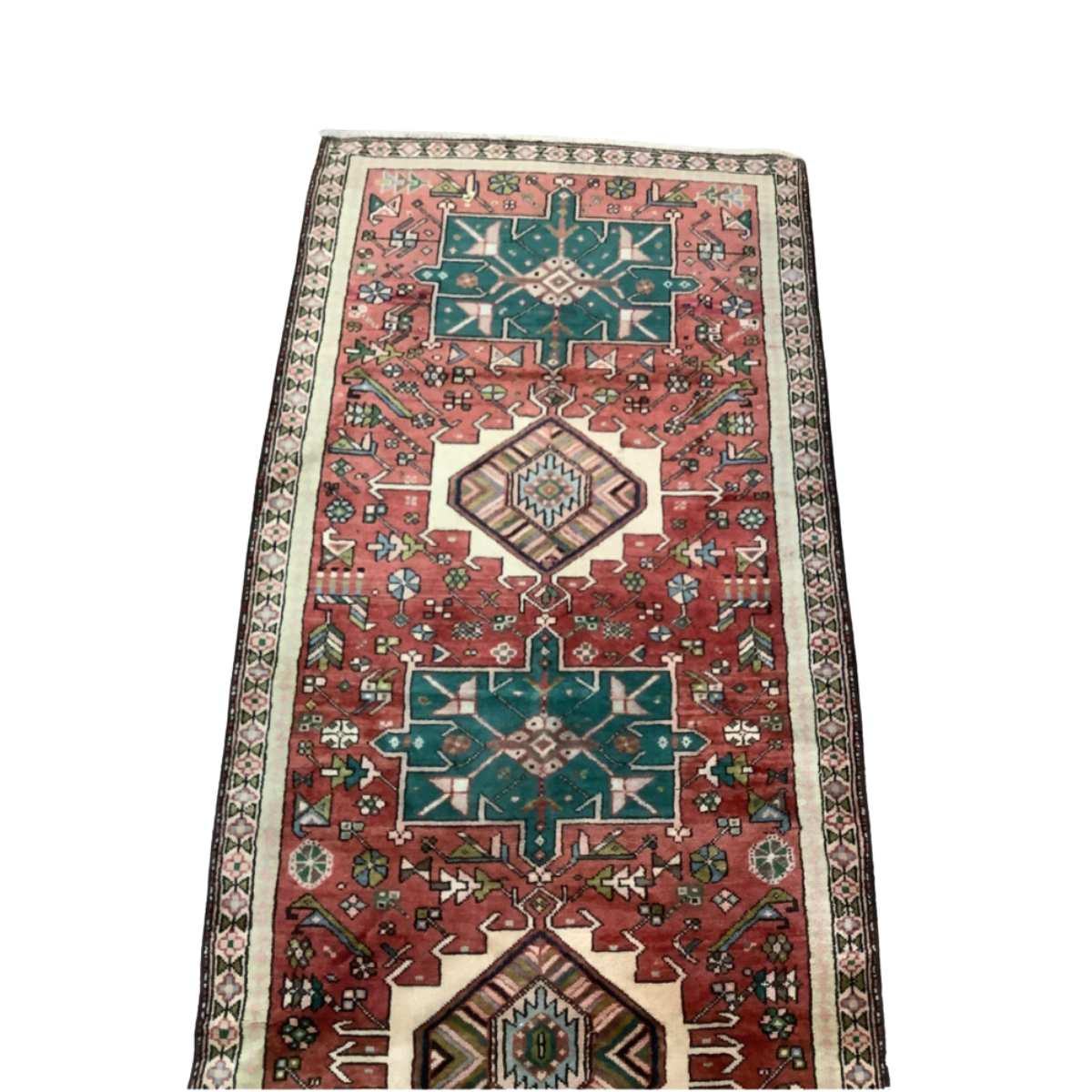 Vintage Persian Runner Rug 3'4' x 11'1"