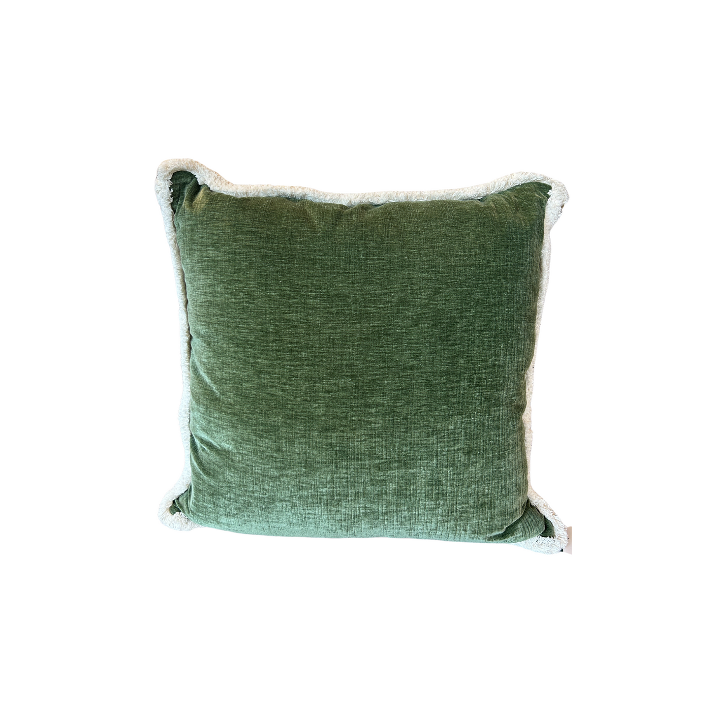 Velvet Trim Pillow 22"