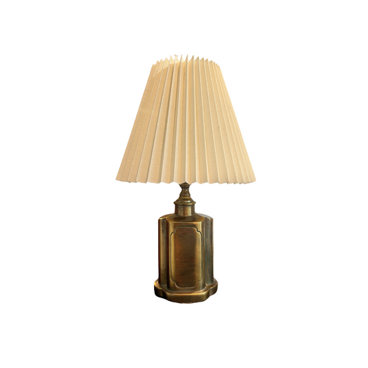 Vintage Aged Brass Petite Lamp