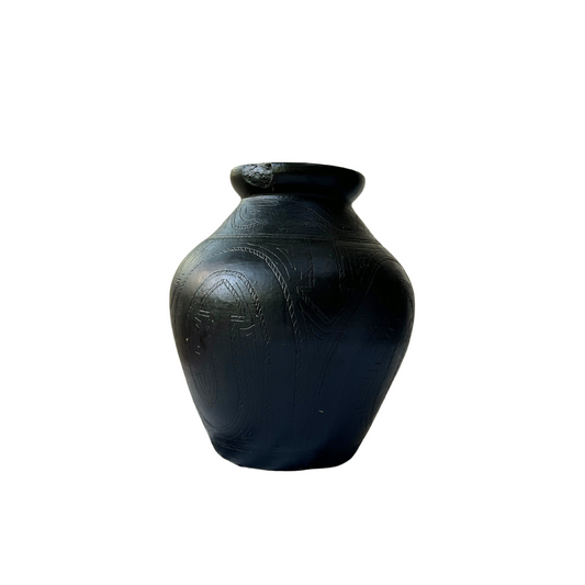 Black Terracotta Pot I
