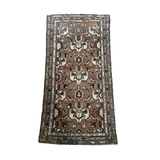 Antique 3'3" x 6' Persian Zanjan Rug