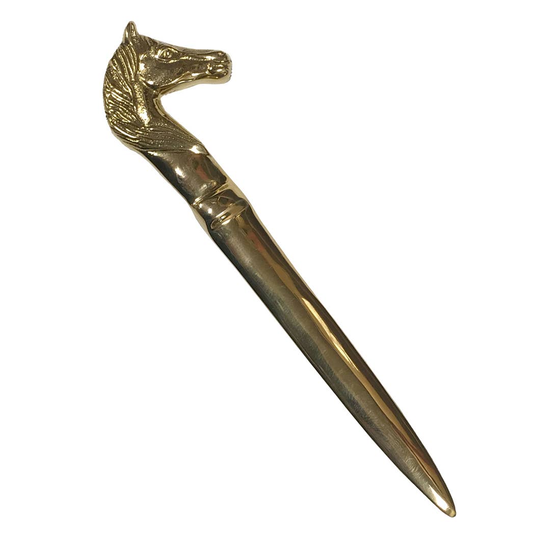 Solid Brass Horse Head Letter Opener