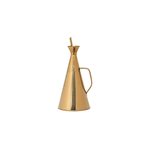 gold olive oil cruet