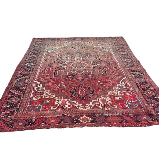Antique Heriz Rug 9' x 12'